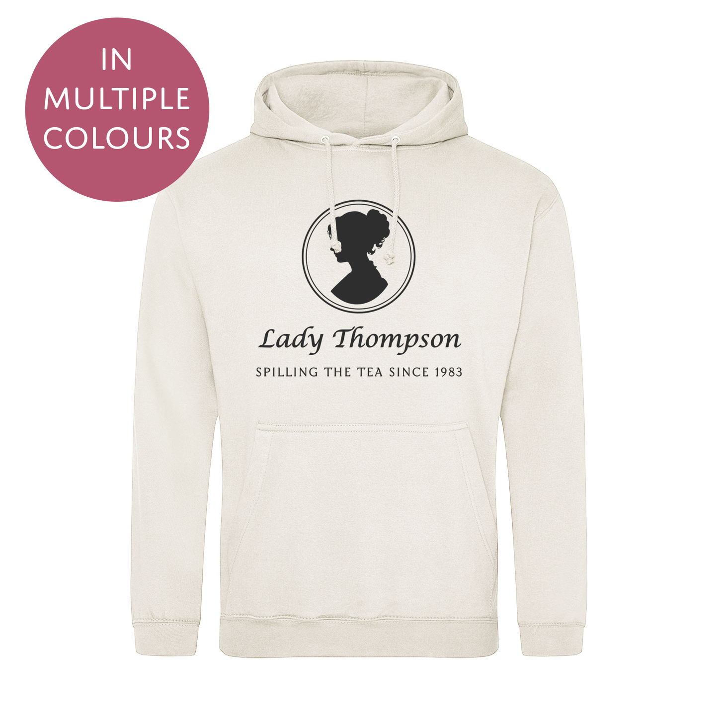Personalised Bridgerton Inspired Birth Year Hoodie / Sweatshirt - Lady Add Your Name Jumper for Adults - Mutliple Colours