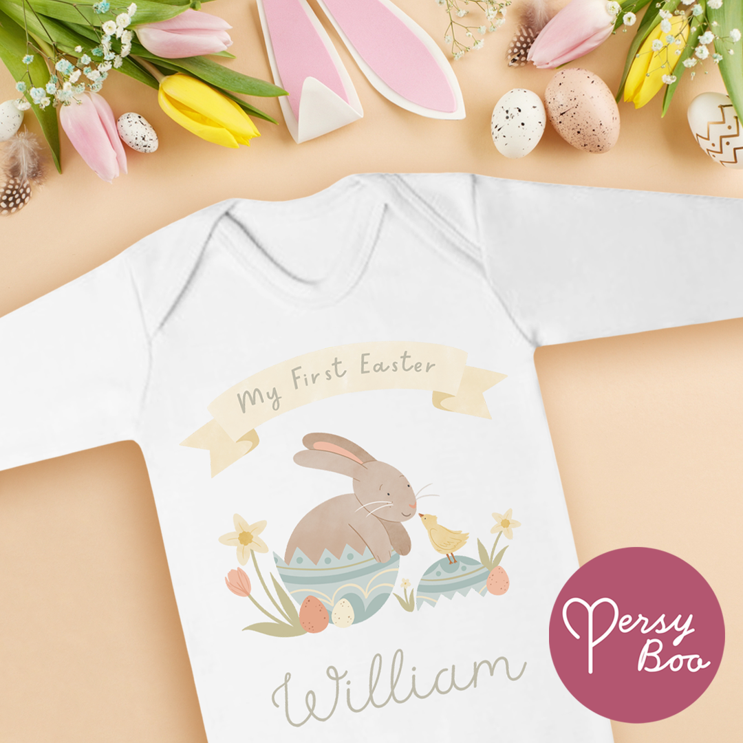 My First Easter - Personalised Baby Grow