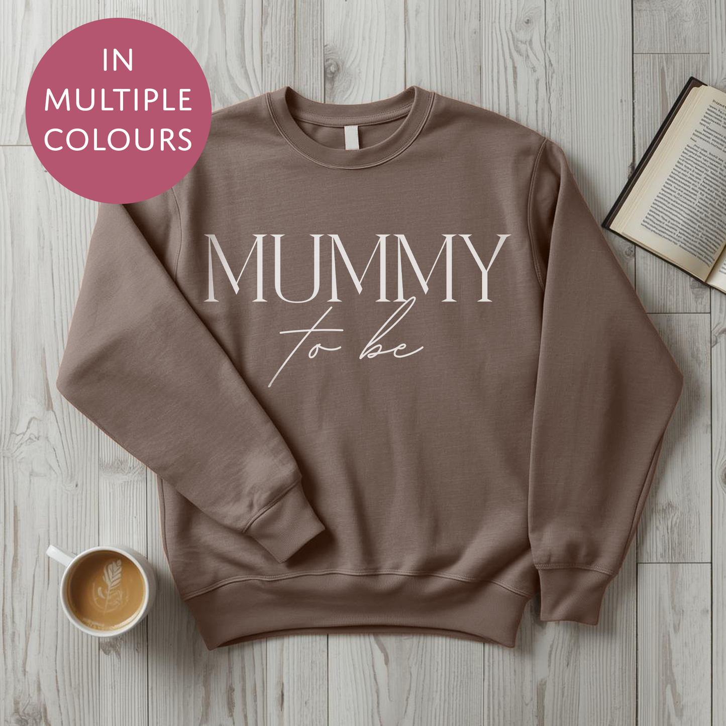 Mummy To Be Sweater - Elegant - Baby Shower Announcement Gift - Custom Mothers Day Jumper