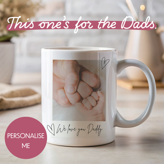 Personalised Mug - For Dad - Polaroid Design