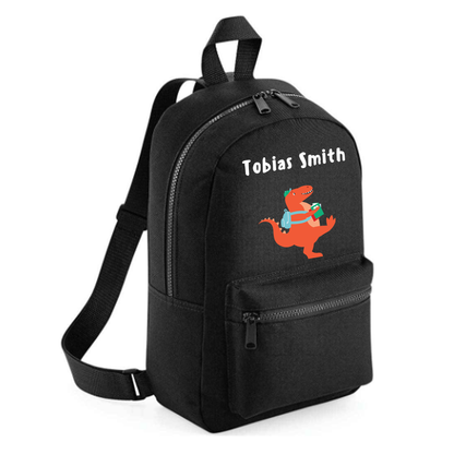 Personalised Kids 7L Backpack - Dinosaur Design
