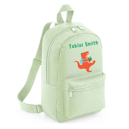 Personalised Kids 7L Backpack - Dinosaur Design