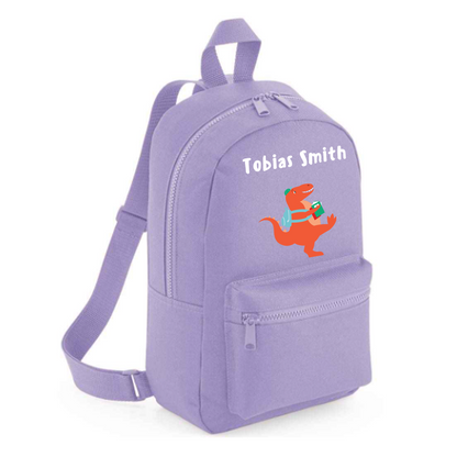 Personalised Kids 7L Backpack - Dinosaur Design