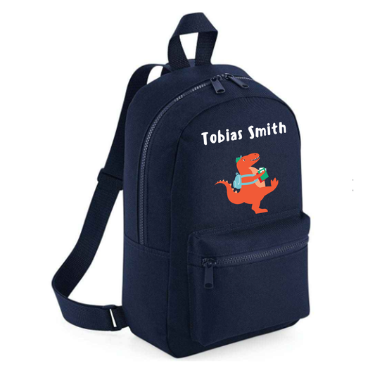 Personalised Kids 7L Backpack - Dinosaur Design