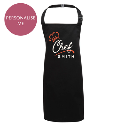 Personalised Diner Chef Unisex Apron - Retro Style Foodie Cooking Gift