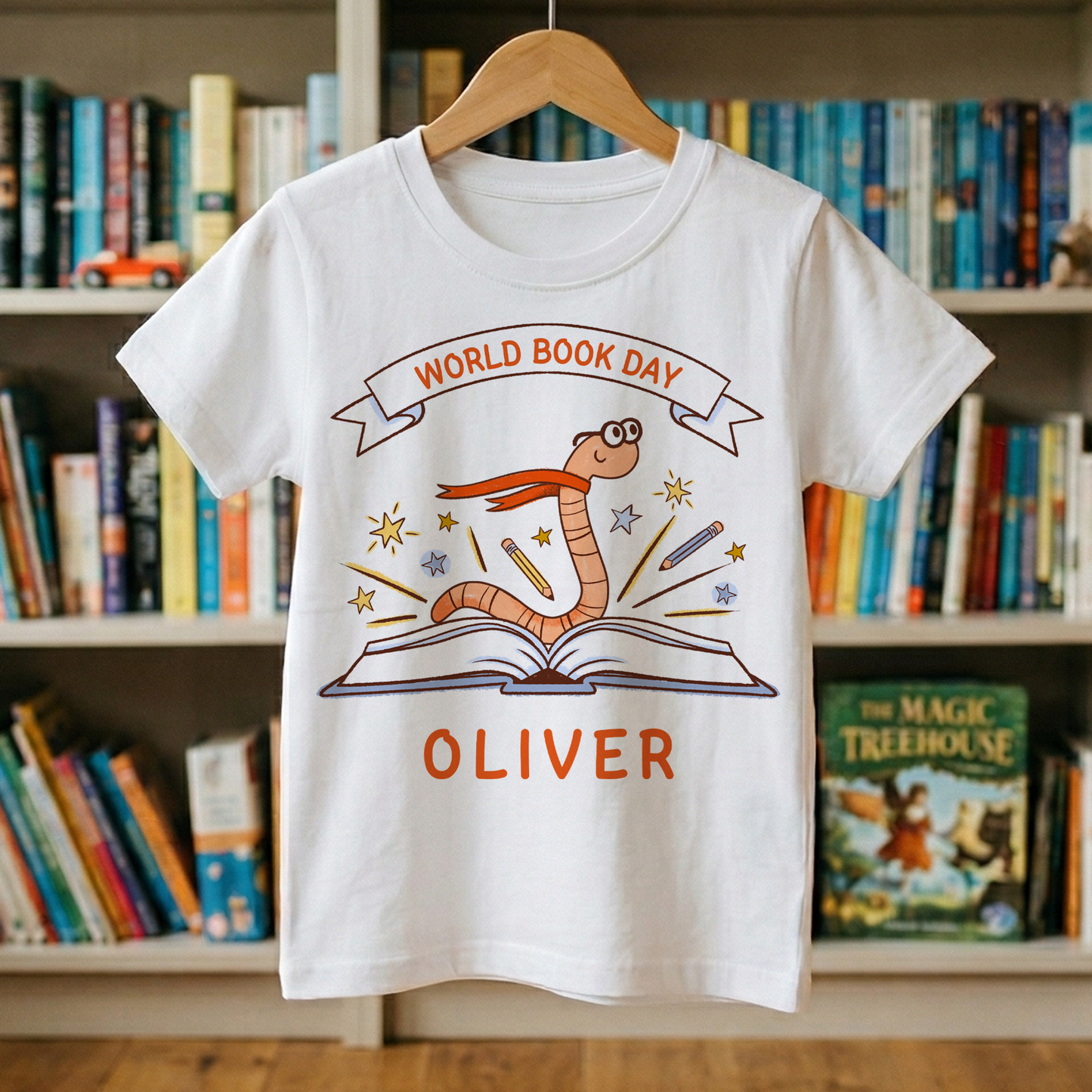 World Book Day T-Shirt - For Kids & Adults - Childrens, Teachers Unisex School Costume - Book Worm
