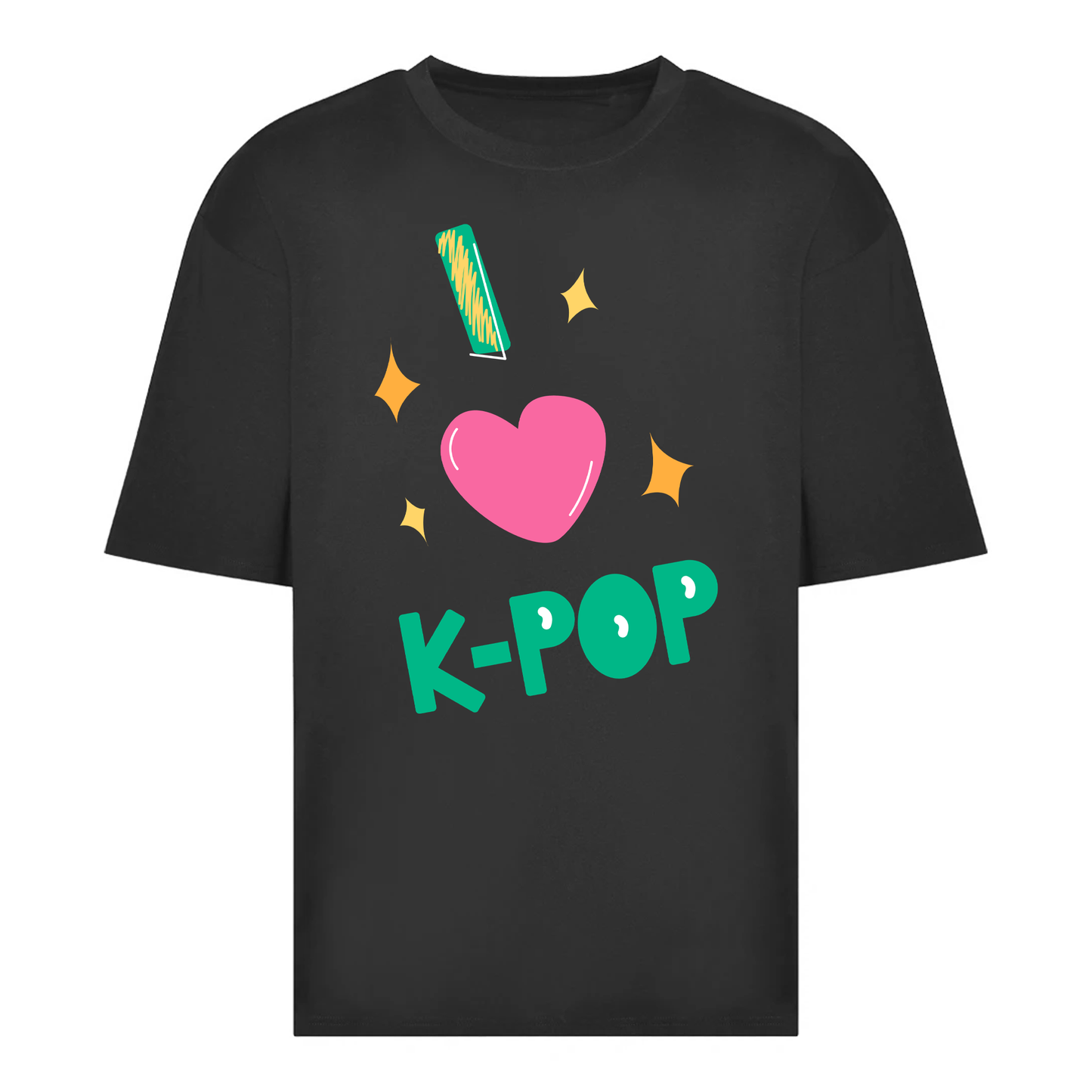 K-Pop Inspired Oversized Kids T-shirt - Trending Quote Top For Children