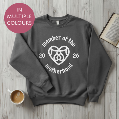 Personalised Motherhood Club Sweater With Custom Year - Cool Cult Mothers Day Gift For Mum