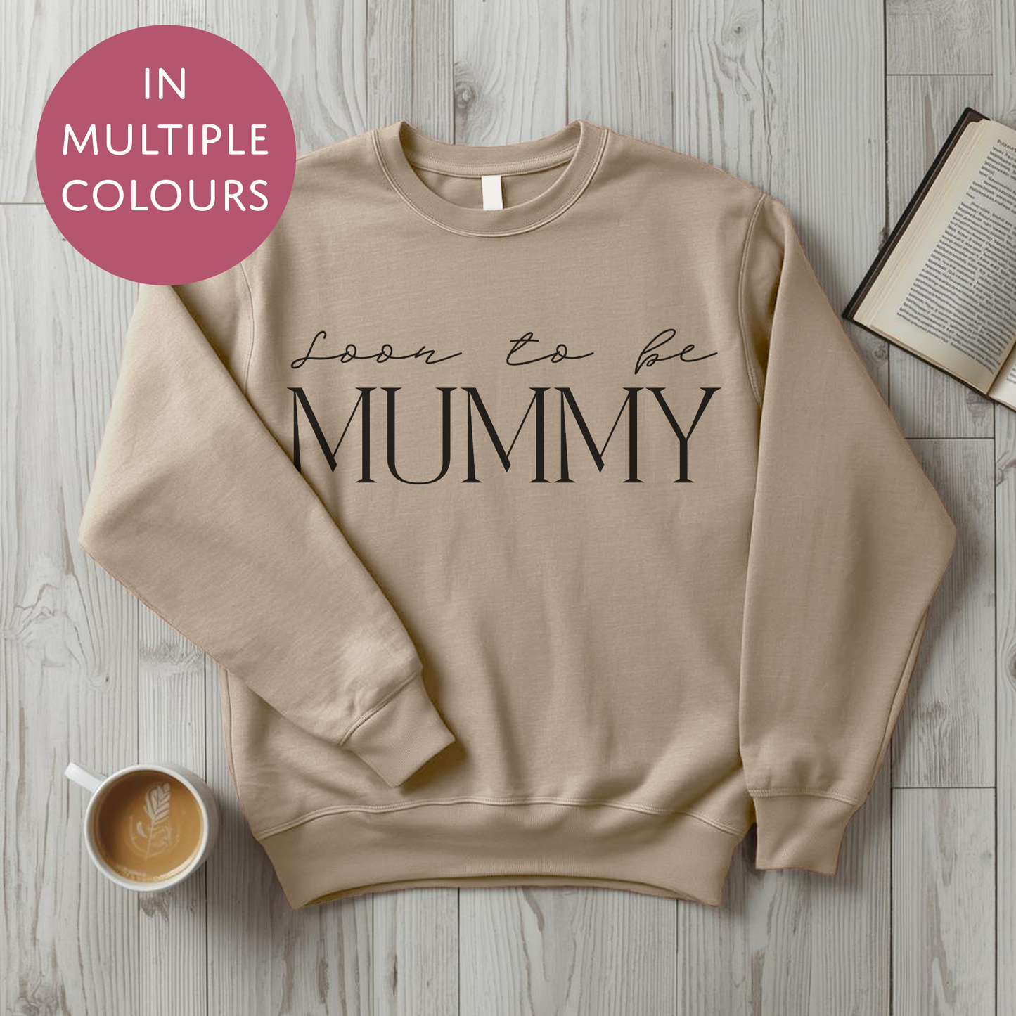 Soon To Be Mummy Sweater - Baby Shower Announcement Gift - Custom Mothers Day Jumper