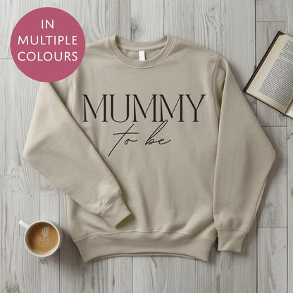 Mummy To Be Sweater - Elegant - Baby Shower Announcement Gift - Custom Mothers Day Jumper
