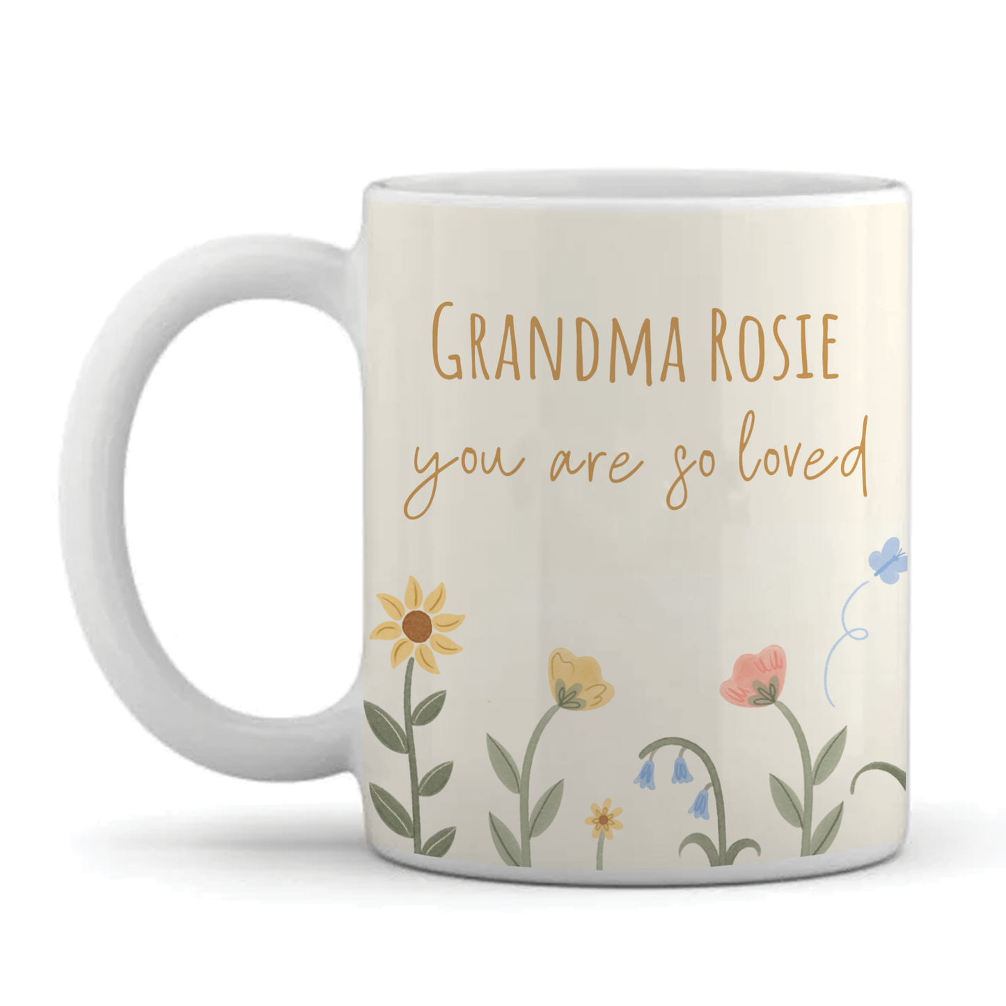 Personalised Mug - For Her - Floral Design