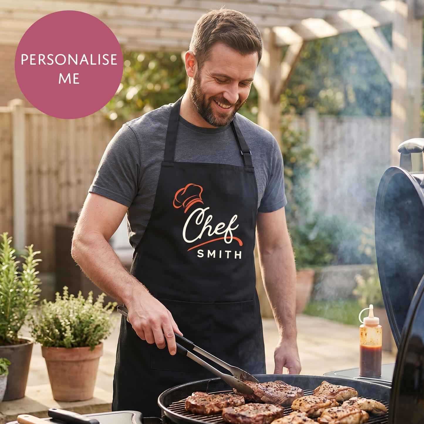 Personalised Diner Chef Unisex Apron - Retro Style Foodie Cooking Gift