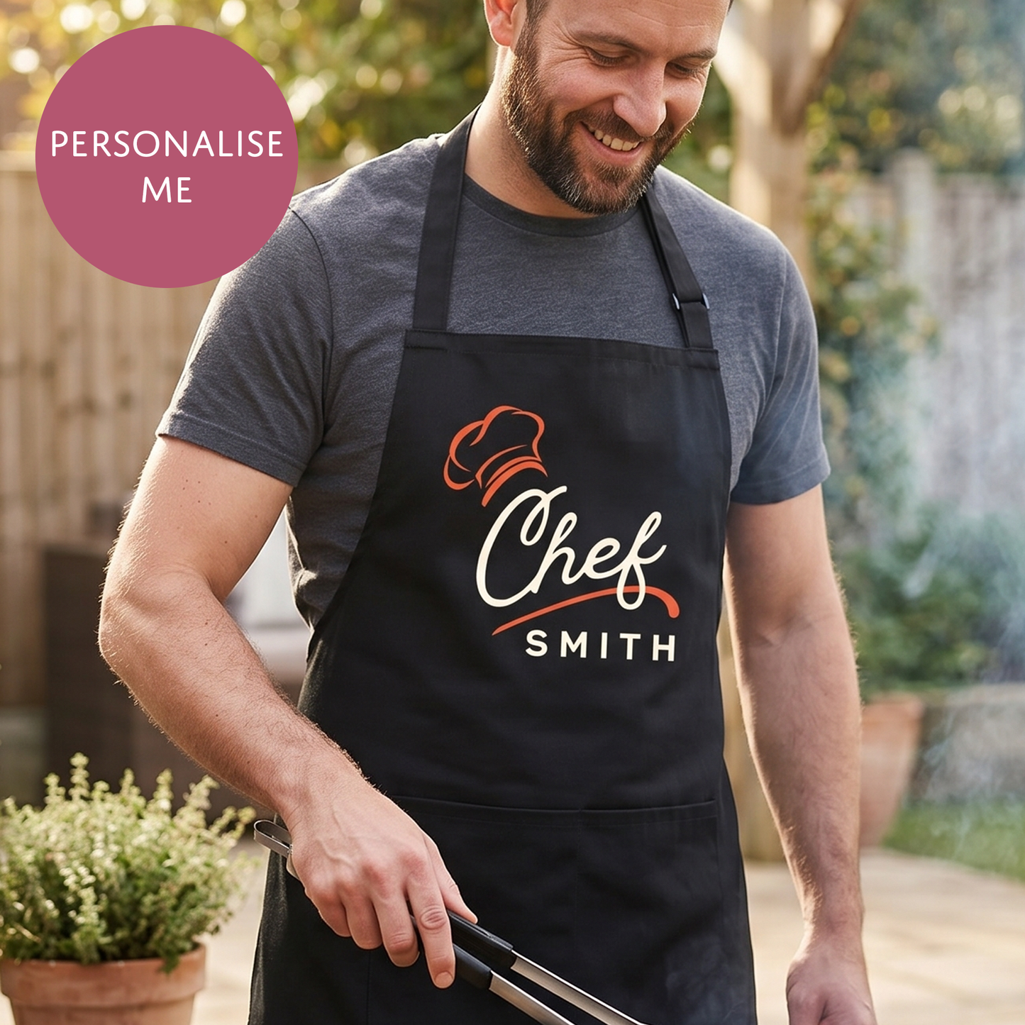 Personalised Diner Chef Unisex Apron - Retro Style Foodie Cooking Gift