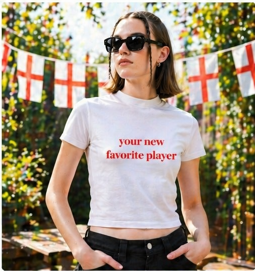England Football Era Slogan Tee | Funny England Fan Shirt | Women’s Cropped T-Shirt | World Cup 2026