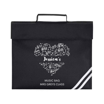 Personalized Heart of Music Bag