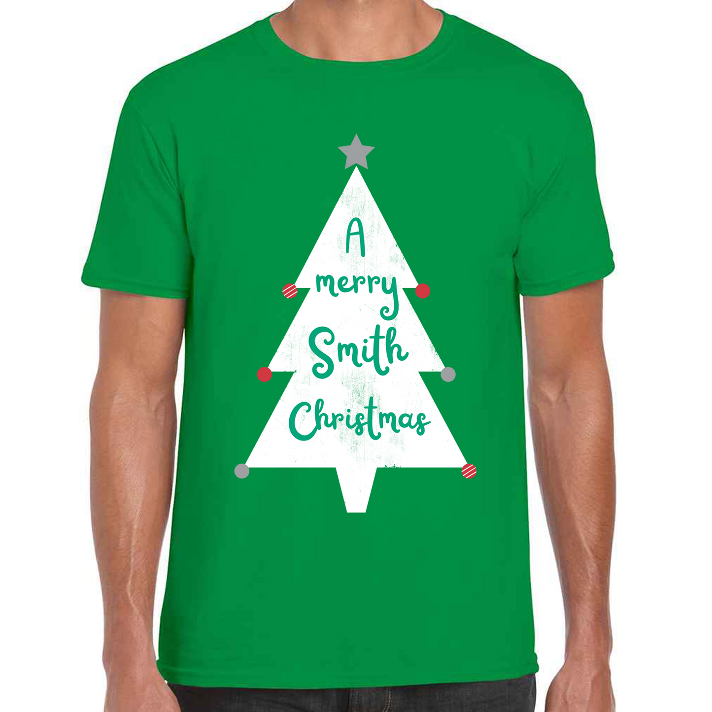 Christmas Tree - Personalised - Christmas T-shirt