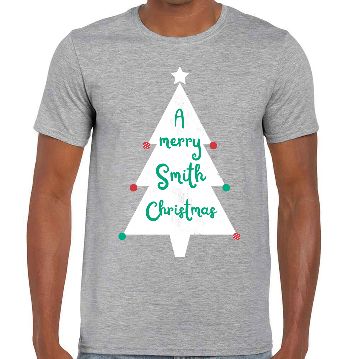 Christmas Tree - Personalised - Christmas T-shirt