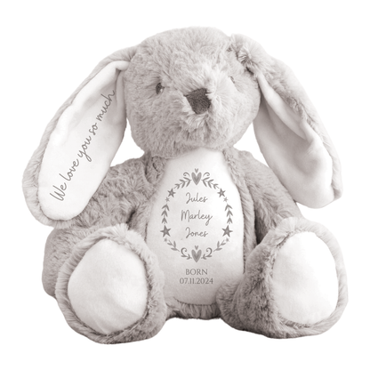 Personalised Newborn Baby Bunny Teddy