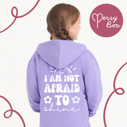 I am not afraid to shine Kids Hoodie - Kids
