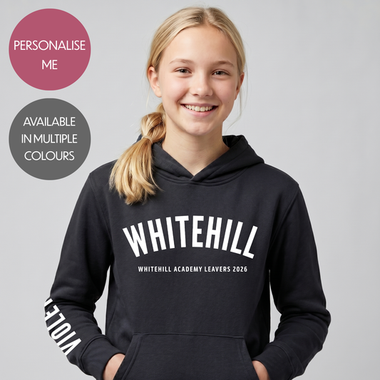Personalised School Leavers Hoodie - Customised Unisex College Graduation Pullover - Add Your Class Names - Modern