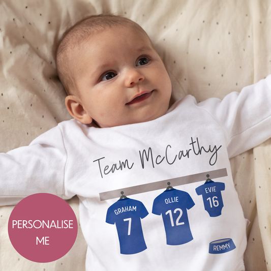 Personalised Baby Grow - For Baby - Team *Family* Design