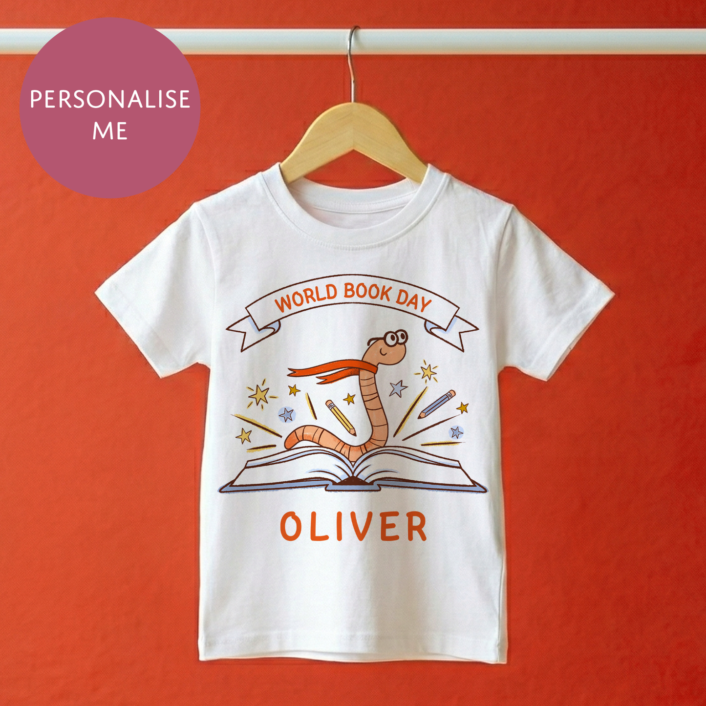 World Book Day T-Shirt - For Kids & Adults - Childrens, Teachers Unisex School Costume - Book Worm