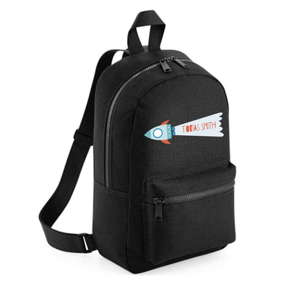 Personalised Kids 7L Backpack - Rocket Design