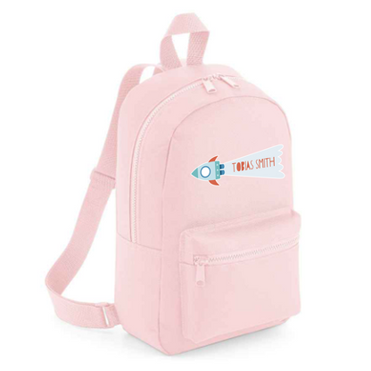Personalised Kids 7L Backpack - Rocket Design