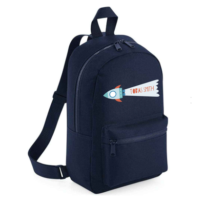 Personalised Kids 7L Backpack - Rocket Design