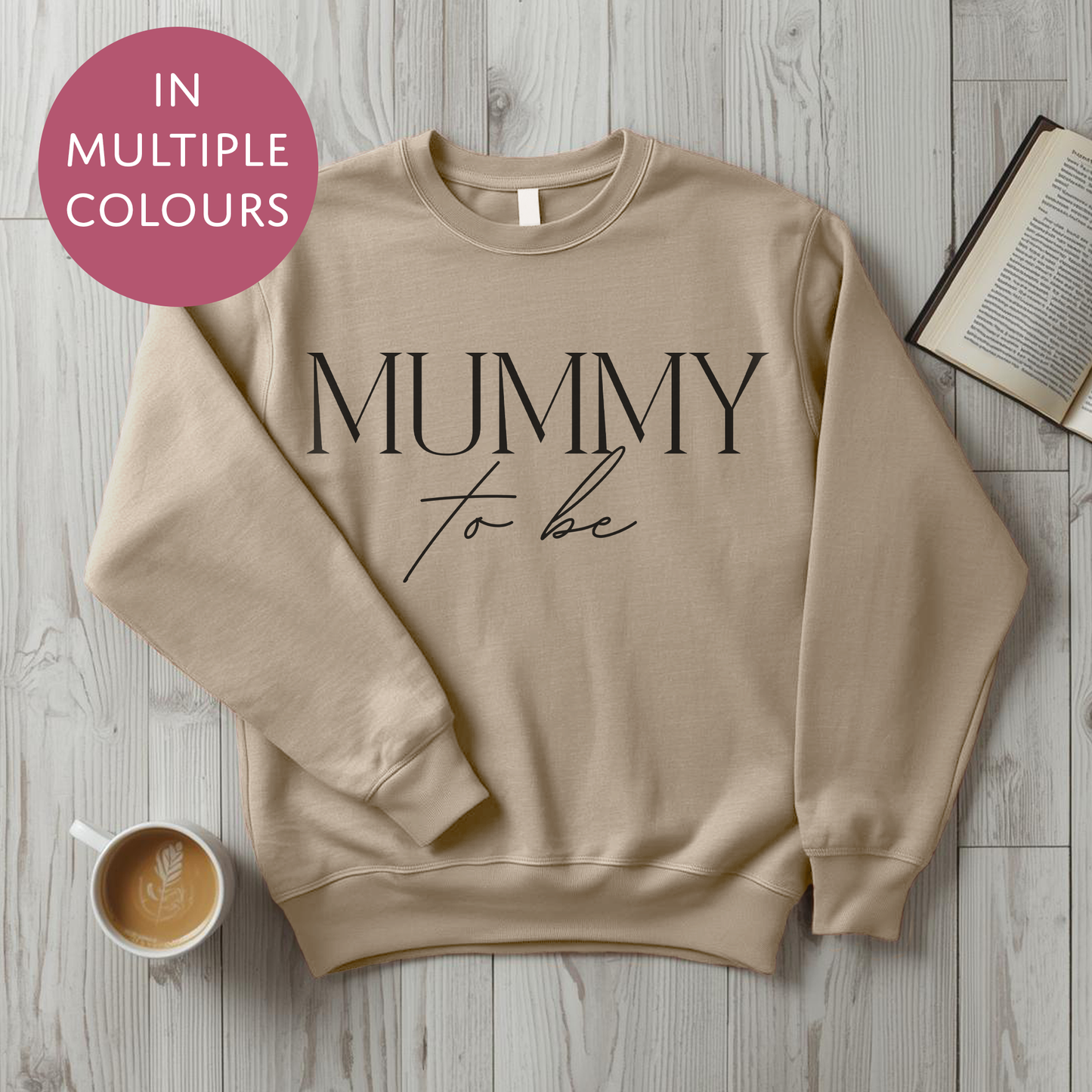 Mummy To Be Sweater - Elegant - Baby Shower Announcement Gift - Custom Mothers Day Jumper