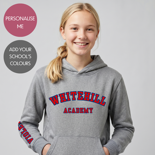 Personalised School Leavers Hoodie - Customised Unisex College Graduation Pullover - Add Your Class Names - Varsity