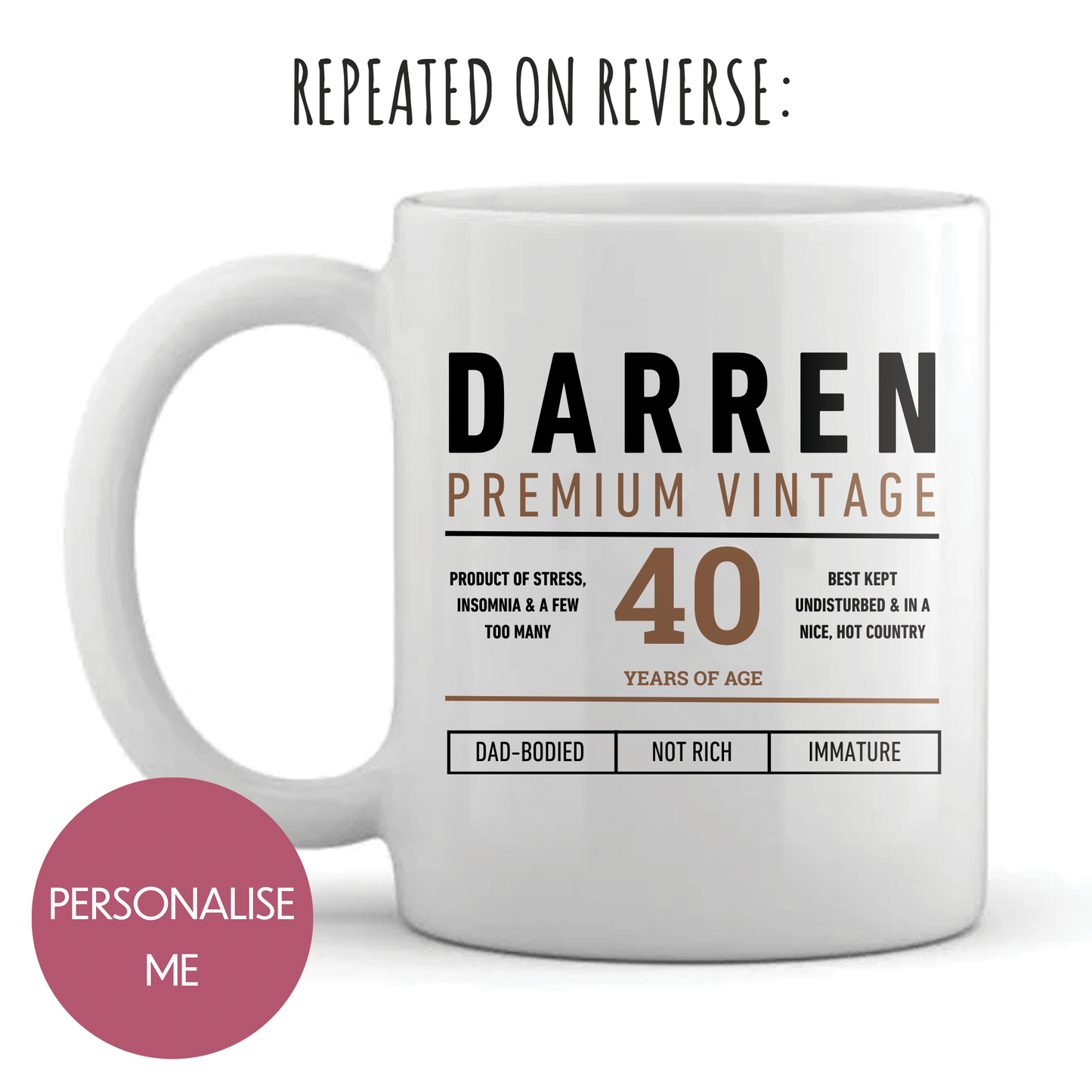 Personalised Mug - For Dad - The Whisky Lover