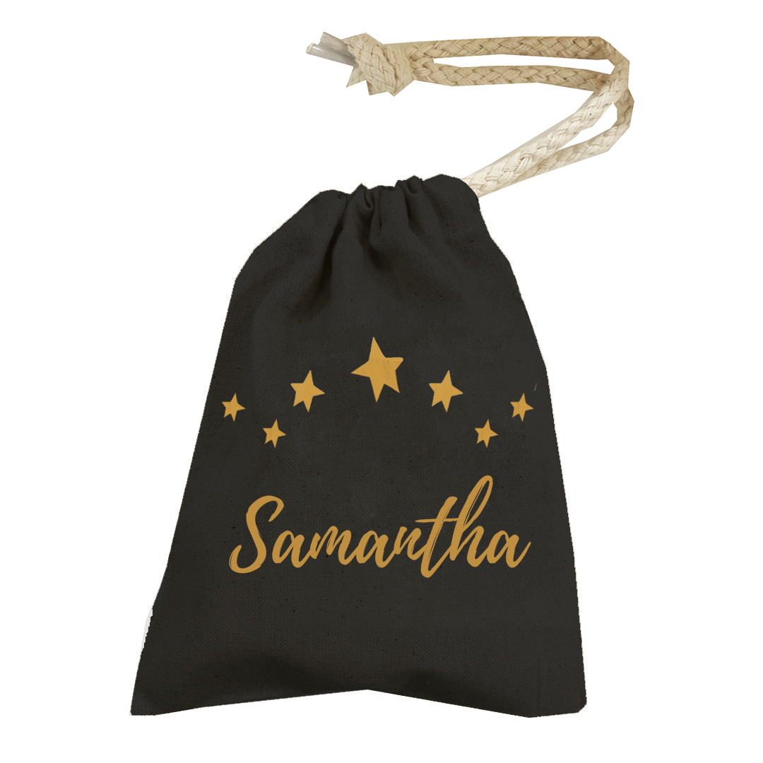 Personalised Christmas Money Pouch - Custom Festive Coin Bag - Holiday Gift Sack - Add Your Name