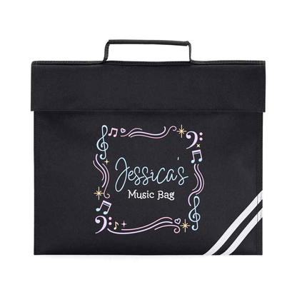 Personalized Music Note Scroll Bag