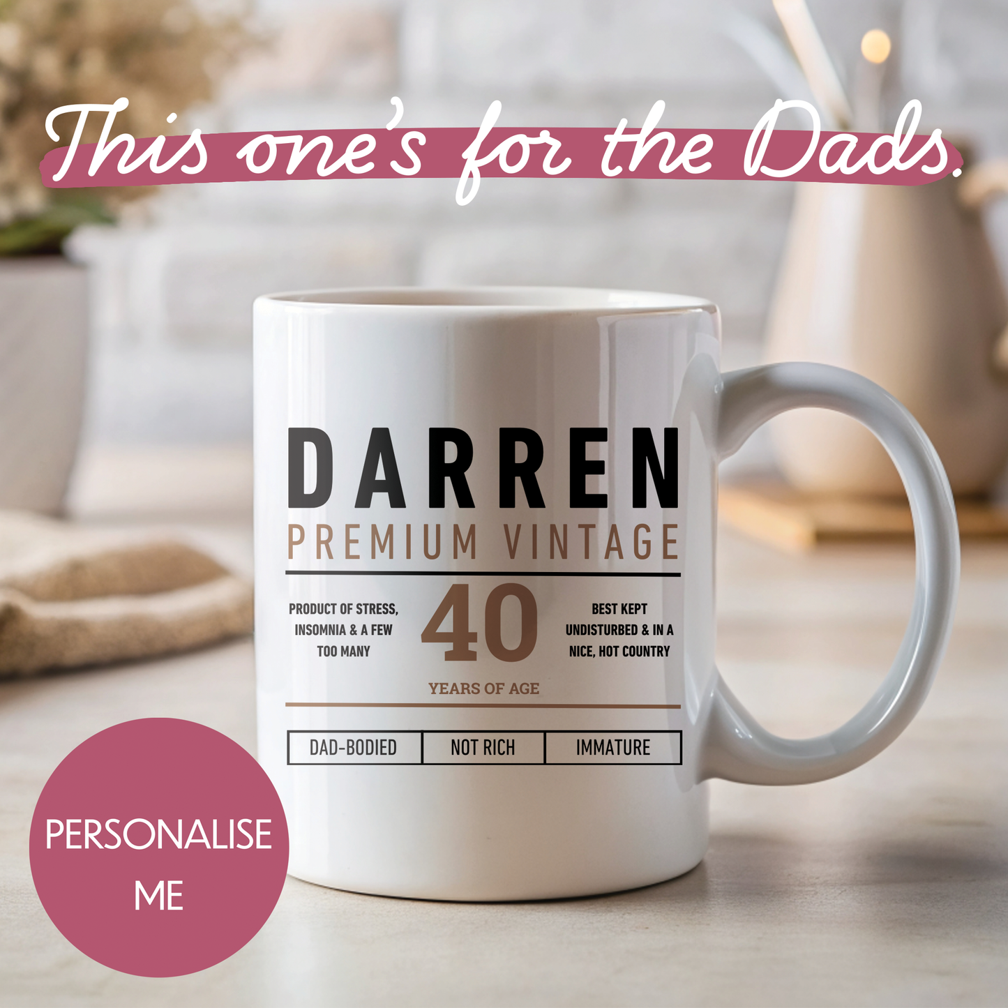 Personalised Mug - For Dad - The Whisky Lover