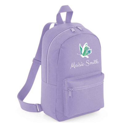 Personalised Kids 7L Backpack - Butterfly Design