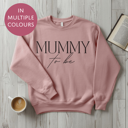 Mummy To Be Sweater - Elegant - Baby Shower Announcement Gift - Custom Mothers Day Jumper