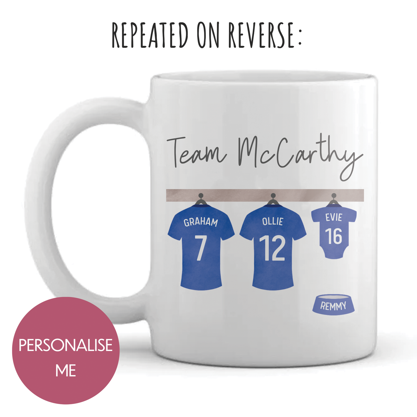 Personalised Mug - For Dad - Team *Family* Design