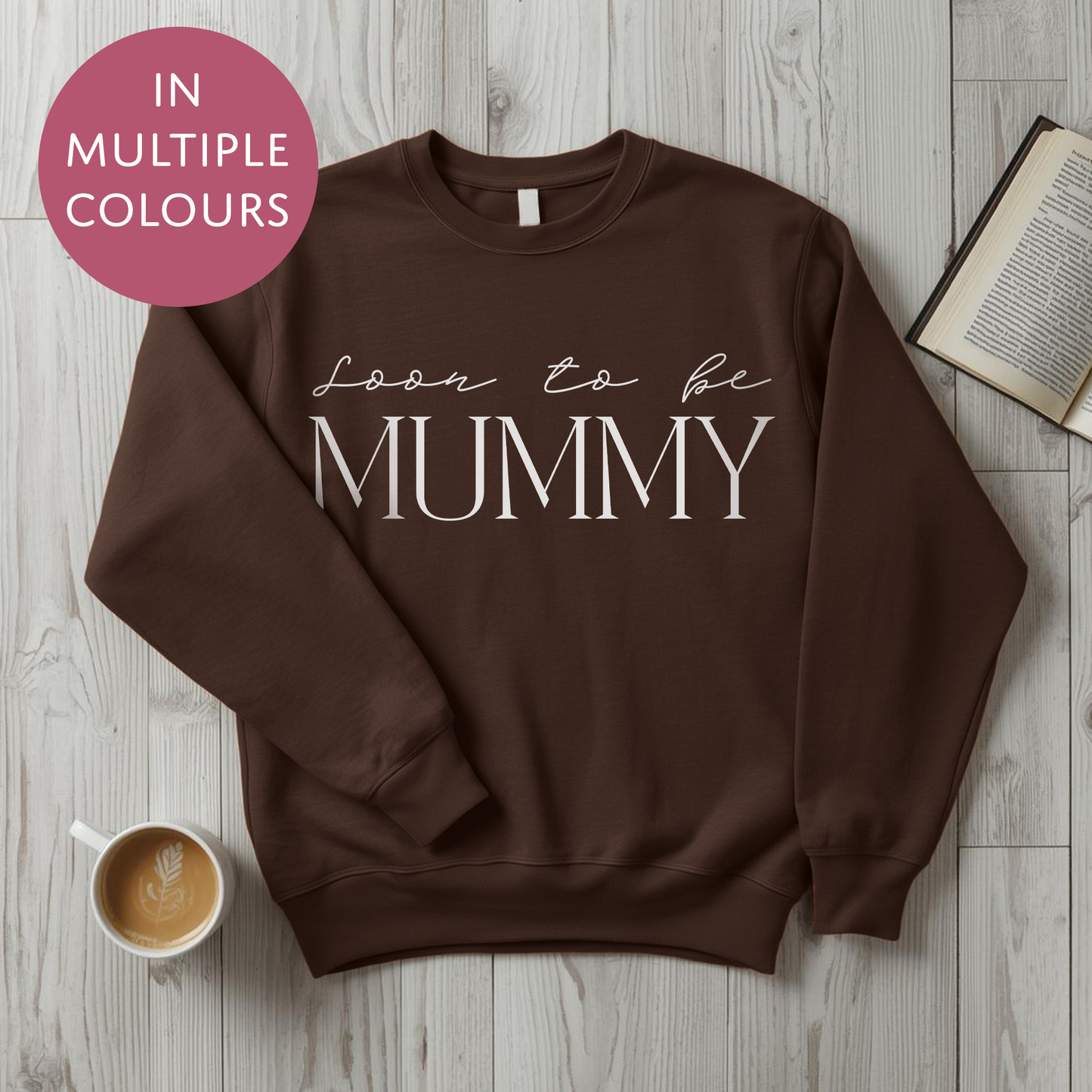 Soon To Be Mummy Sweater - Baby Shower Announcement Gift - Custom Mothers Day Jumper