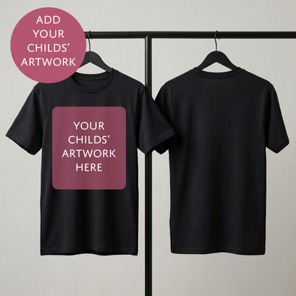 Your Child's Art - Personalised Father's Day T-Shirt - Custom Text Top For Dad From Kids