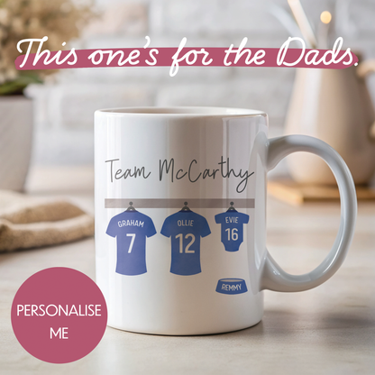 Personalised Mug - For Dad - Team *Family* Design