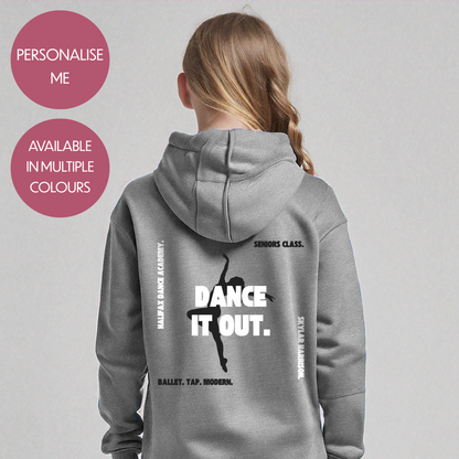 Personalised Dance Hoodie - Customised Unisex Kids Dancing Pullover - Stylish Competition Jumper
