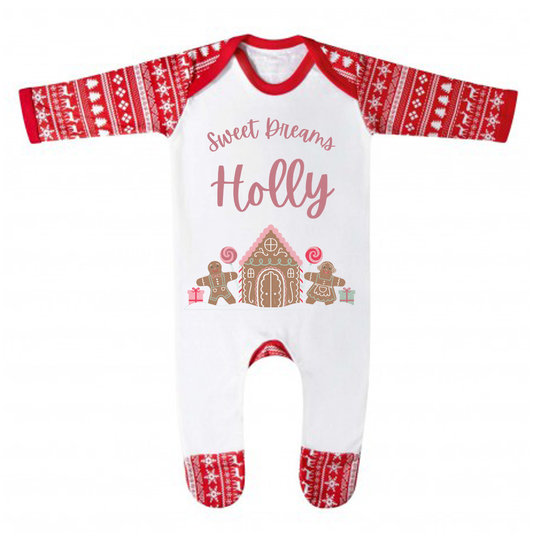 Personalised Sweet Christmas Dreams Pyjamas - Kids and Adults - Unisex Festive PJ Set