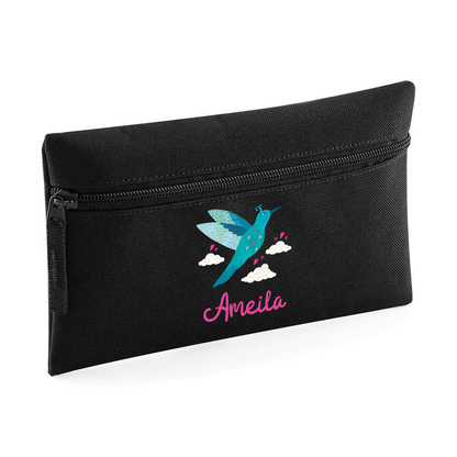 Personalised Blue Bird Design - Pencil Case