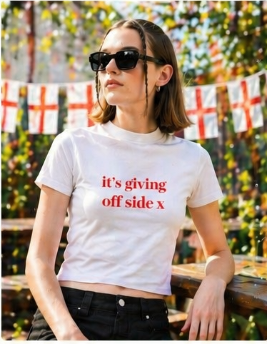 England Football Era Slogan Tee | Funny England Fan Shirt | Women’s Cropped T-Shirt | World Cup 2026