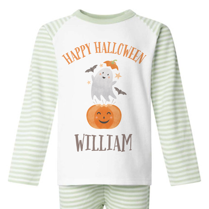 Personalised Halloween Kids Pyjamas Set - 100% Cotton