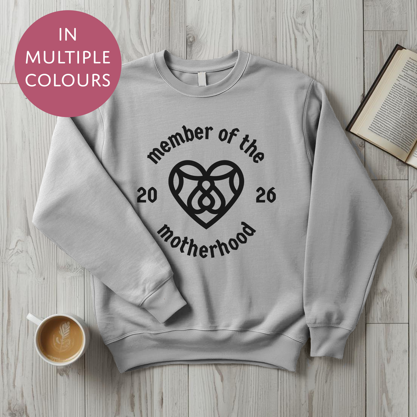 Personalised Motherhood Club Sweater With Custom Year - Cool Cult Mothers Day Gift For Mum