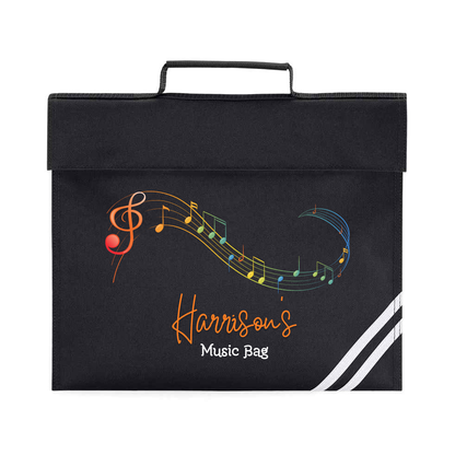 Personalized Gradient Music Note Bag