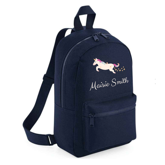 Personalised Kids 7L Backpack - Unicorn Design