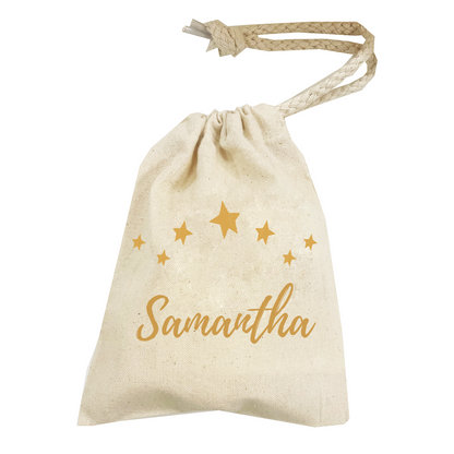Personalised Christmas Money Pouch - Custom Festive Coin Bag - Holiday Gift Sack - Add Your Name